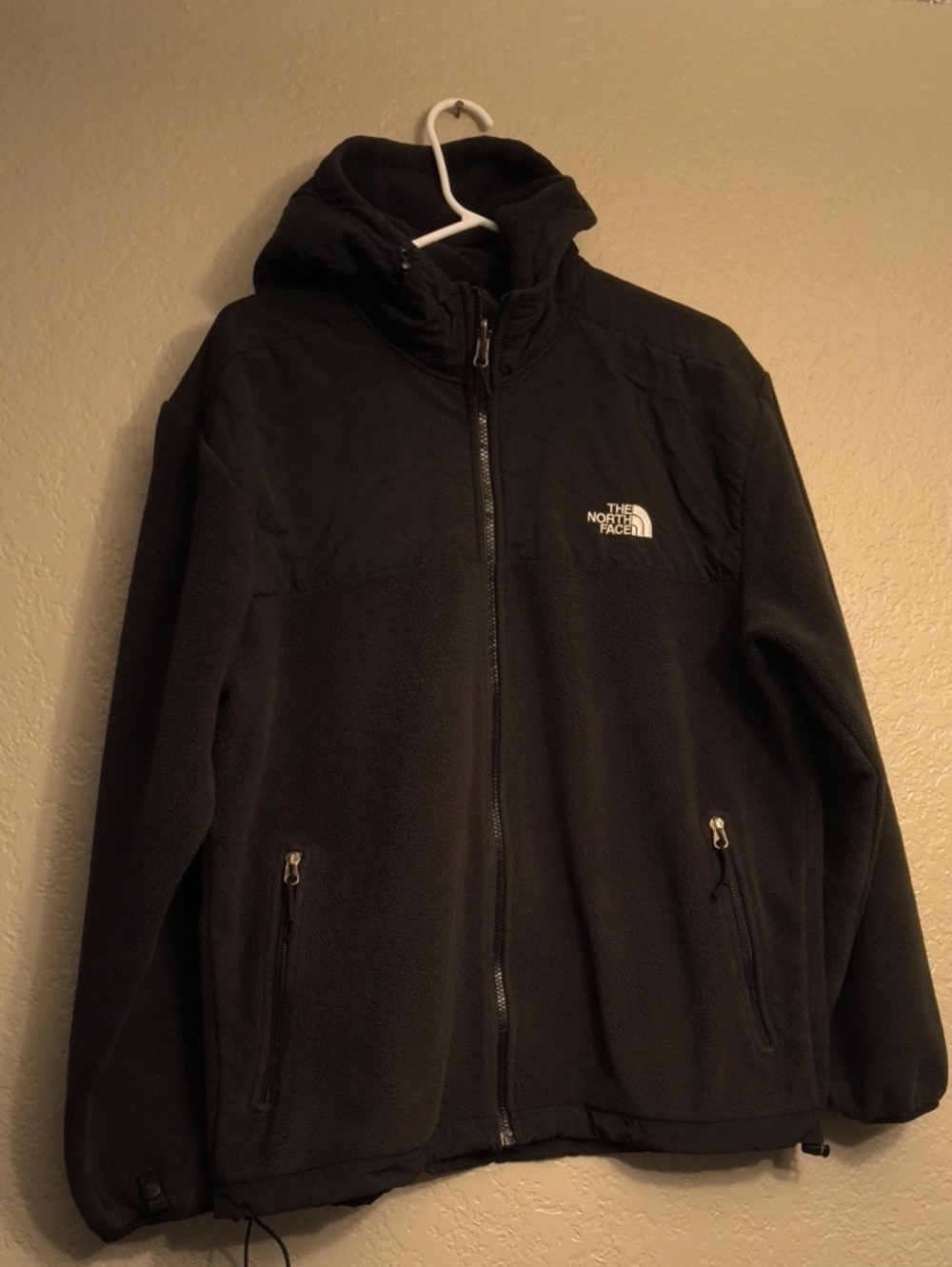 The North Face Men's M Black Hooded Fleece Jacket